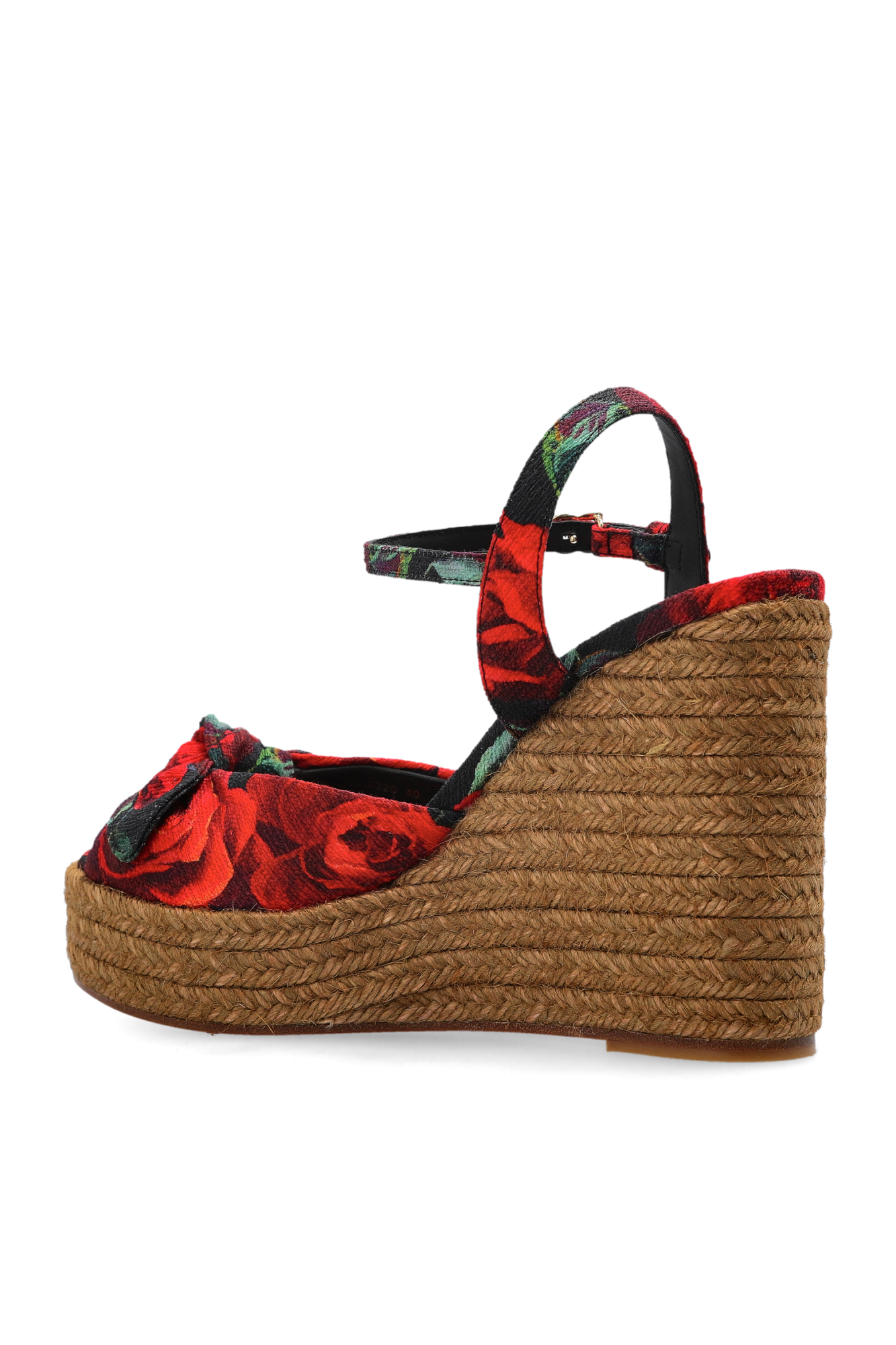 ドルガバ Wedge sandals with Majolica embroidery in Multicolor for